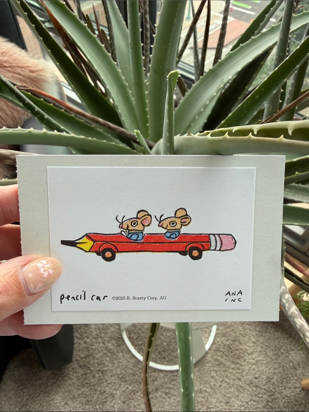 Inciardi x Richard Scarry Pencil Car Art Print